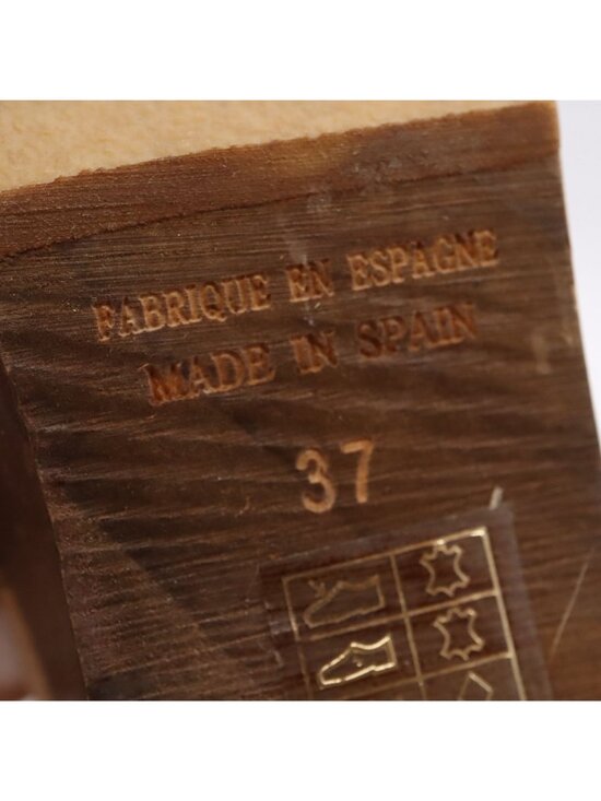 Free People Belmont Brown Leather Ankle Strap High Heel Clogs Women's Sz 36 / 6 - Picture 2 of 16